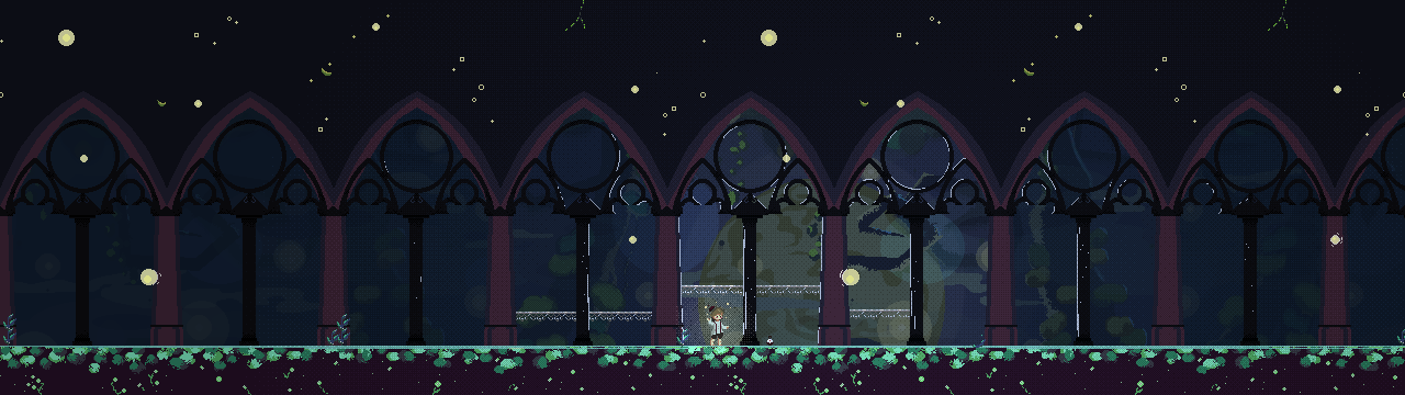 Avilio and the cathedral at night